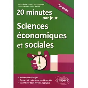 Comparateur de prix : Ellipses 20 minutes par jour de Sciences économiques et sociales - Seconde