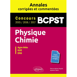 Comparateur de prix : Ellipses Physique-Chimie PCPST : Agro-véto G2E ENS - Payard Pierre-Adrien