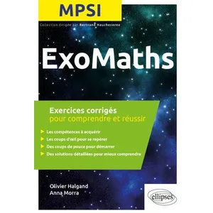 Comparateur de prix : Ellipses Exomaths MPSI : exercices corrigés pour comprendre et réussir
