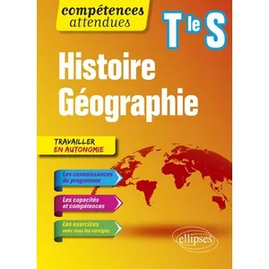 Comparateur de prix : Ellipses Compétences attendues - histoire géographie - terminale S (édition 2019)