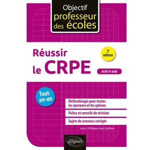 Ellipses Réussir le CRPE, écrit et oral : tout-en-un asdih, carole pas cher