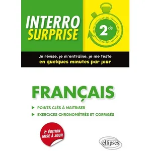 Comparateur de prix : Ellipses Interro surprise : français - 2de (2e édition)