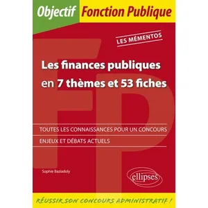 Ellipses Les Finances publiques en 7 thèmes et 53 fiches pas cher