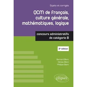 Comparateur de prix : Ellipses QCM de français, culture générale, mathématiques, logique - c...