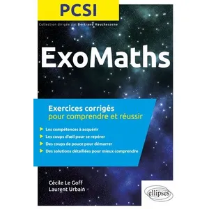 Comparateur de prix : Ellipses Exomaths PCSI : exercices corrigés pour comprendre et réussir