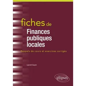 Ellipses Fiches de Finances publiques locales pas cher