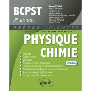 Comparateur de prix : Ellipses Physique chimie BCPST 2e année : nouveaux programmes !