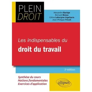 Ellipses Les indispensables du droit du travail (2e édition) pas cher