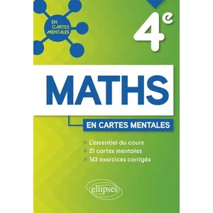 Ellipses Maths 4e en cartes mentales Coralie Coumes
