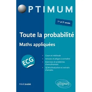 Ellipses Toute la probabilité - ECG maths appliquées pas cher