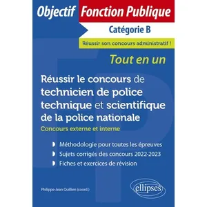 Comparateur de prix : Ellipses Réussir le concours de technicien de police technique et scie...