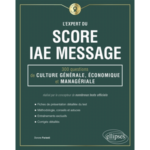 Comparateur de prix : Ellipses L'Expert du Score IAE Message - 300 questions de Culture Géné...
