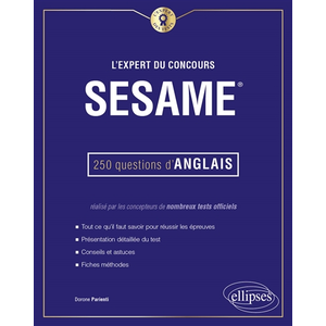 Ellipses L'Expert du concours SESAME - 250 questions d'anglais pas cher