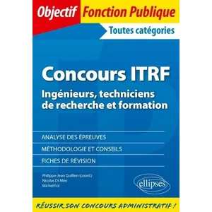 Ellipses Concours ITRF - Ingénieurs, techniciens de recherche et forma... pas cher