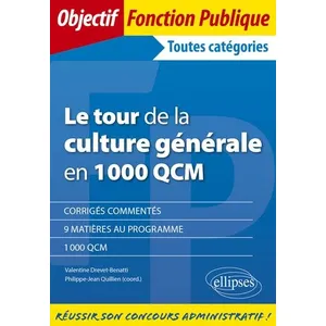 Ellipses Le tour de la culture generale en 1000 qcm pas cher