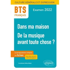 Ellipses BTS Français - Culture générale et expression - 1. Dans ma ma...