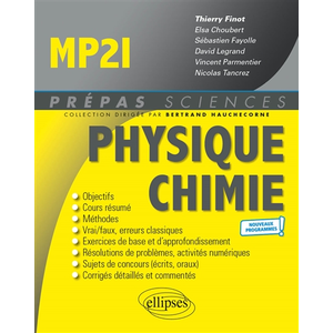Comparateur de prix : Ellipses Physique-Chimie MP2I - Programme 2021