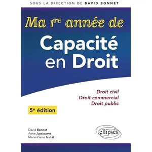 Comparateur de prix : Ellipses Ma première année de Capacité en Droit. Droit civil - Droit c...