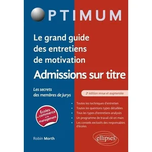 Ellipses Le grand guide des entretiens de motivation admissions sur ti...