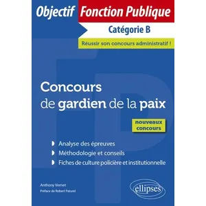 Comparateur de prix : Ellipses Concours de gardien de la paix - Nouveaux concours