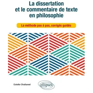 Ellipses La dissertation et le commentaire de texte en philosophie. La... pas cher