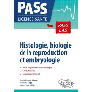 Comparateur de prix : Ellipses Histologie, biologie de la reproduction et embryologie en PASS et LAS
