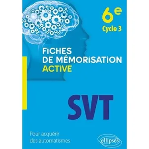 Comparateur de prix : Ellipses SVT - 6e cycle 3 (Fiches de mémorisation active)