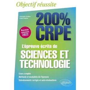 Comparateur de prix : Ellipses L'épreuve écrite de sciences et technologie - CRPE Nouveau concours 2022