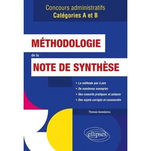 Comparateur de prix : Ellipses Méthodologie de la note de synthèse