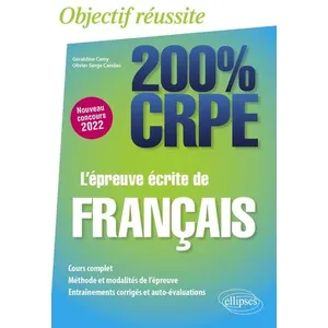 Comparateur de prix : Ellipses L'épreuve écrite de français - CRPE Nouveau concours 2022 broché