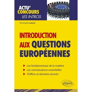 Ellipses Introduction aux questions européennes pas cher