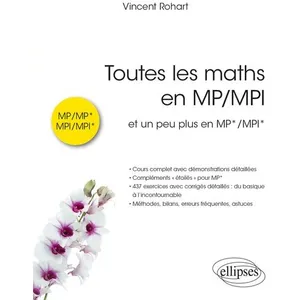Comparateur de prix : Ellipses Toutes les maths en MP/MPI: et un peu plus en MP*/MPI* (Références sciences)