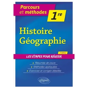 Ellipses Histoire-Géographie - Première pas cher