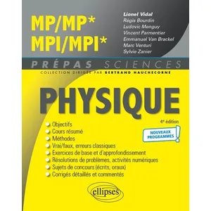 Comparateur de prix : Ellipses Physique MP/MP* MPI/MPI* - Programme 2022