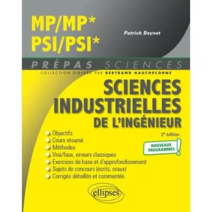 Comparateur de prix : Ellipses Sciences industrielles de l'ingénieur MP/MP* - PSI/PSI* - Programme 2022
