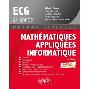 Comparateur de prix : Ellipses Mathématiques appliquées - Informatique - prépas ECG 2e année...