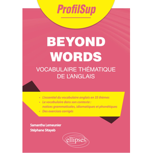 Ellipses Beyond Words - Vocabulaire thématique de l'anglais pas cher