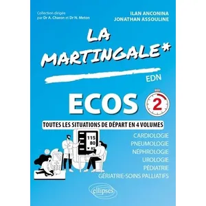 Ellipses Ecos: Cardiologie, Pneumologie, Néphrologie, Urologie, Pédiatrie, Gériartrie, Soins palliatifs pas cher