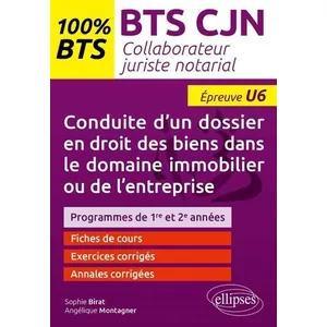 Ellipses Conduite d un dossier en droit des biens dans le domaine immo... pas cher