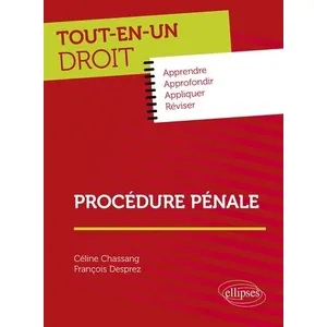 Ellipses Procédure pénale Céline Chassang (Auteur), François Desprez (Auteur) pas cher