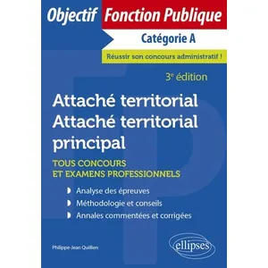 Ellipses Attaché territorial. Attaché territorial principal pas cher