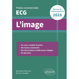 Comparateur de prix : Ellipses L'image : prépas commerciales ECG : épreuve de culture générale 2025