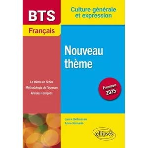 Comparateur de prix : Ellipses BTS français, culture générale et expression : Nouveau thème - Examen 2025