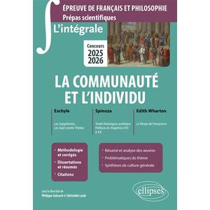 Ellipses L'intégrale sur la communauté et l'individu pas cher