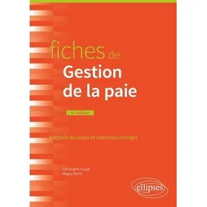 Ellipses Fiches de Gestion de la paie pas cher