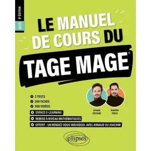 Comparateur de prix : Ellipses Le Manuel De Cours Du Tage Mage - 3 Tests, 200 Fiches, 900 Vidéos