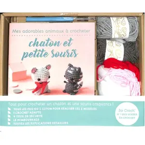 Comparateur de prix : Mango Mes adorables animaux à crocheter : chaton et petite souris