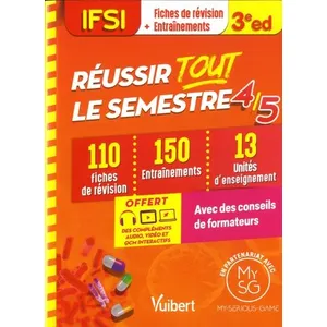Comparateur de prix : Vuibert Réussir Tout Le Semestre 4 Et 5 - 110 Fiches De Révision, 150 Entraînements, 13 Unités D'enseignement