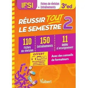 Comparateur de prix : Vuibert Réussir Tout Le Semestre 2 - 110 Fiches De Révision, 150 Entraînements, 11 Unités D'enseignement