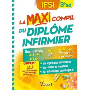 Comparateur de prix : Vuibert La Maxi Compil du diplôme infirmier: Semestres 1 à 6 - 25 UE - 500 fiches de révision